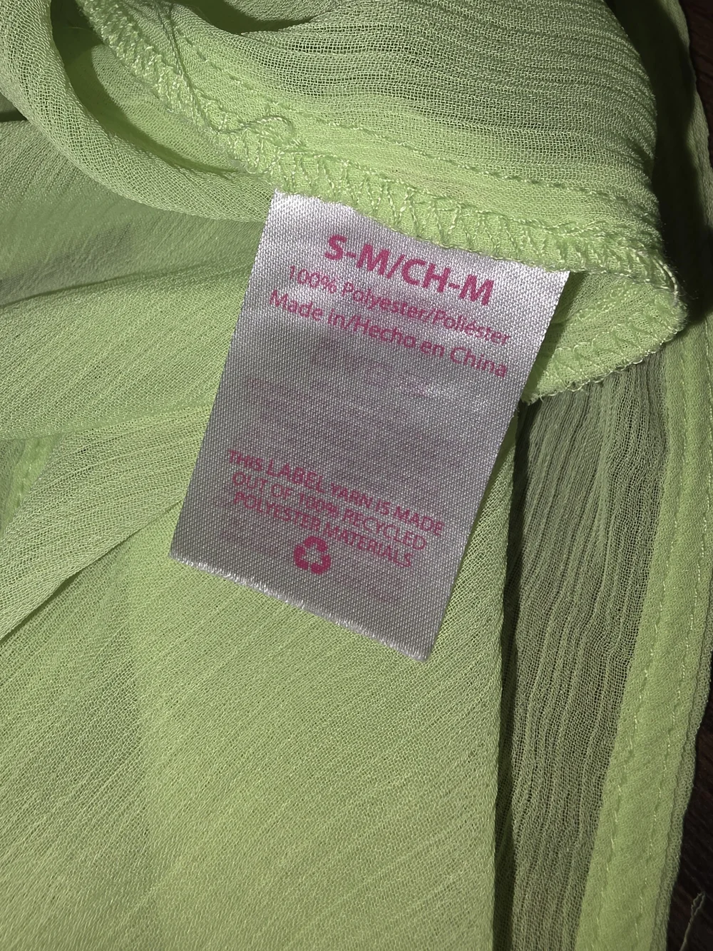 No Boundaries Light Lime Sheer Tie-Waist Swim Cover-Up